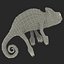 3d chameleon pose 2 model