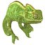 3d chameleon pose 2 model