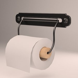 toilet svartsjn roll holder 3d model