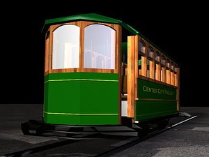 3d model trolley city