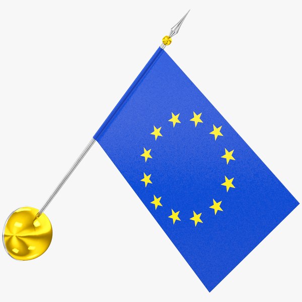 Flag of Europe V9 3D model