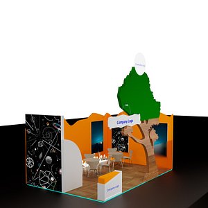 6X4 EXHIBITION BOOTH 3D model