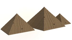 3D Great Pyramids of Giza model
