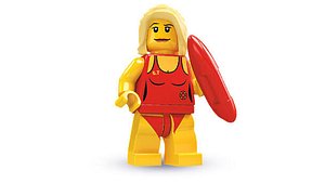 Lego Minifig - 8684-8 Life Guard