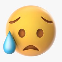 Disappointed but Relieved Emoji