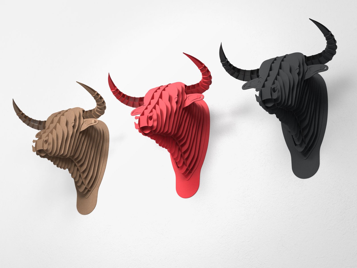Cardboard Safari Toro Bull Head Model - TurboSquid 1225895