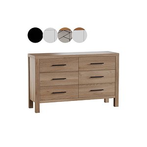 Finn 6-Drawer Dresser 3D