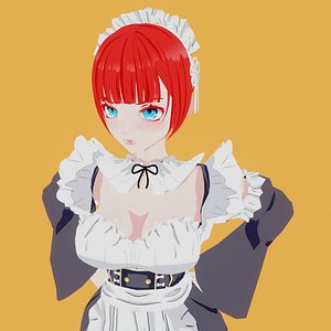 Anime Maid 3D model