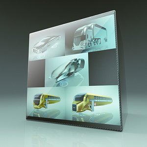 5 in 1 Cheap and Cool Hover Car Collection 14 3D model