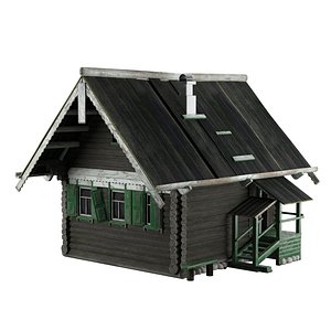 3D old house model