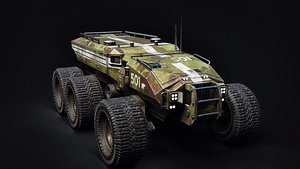 technical vehicle transporter 3D model