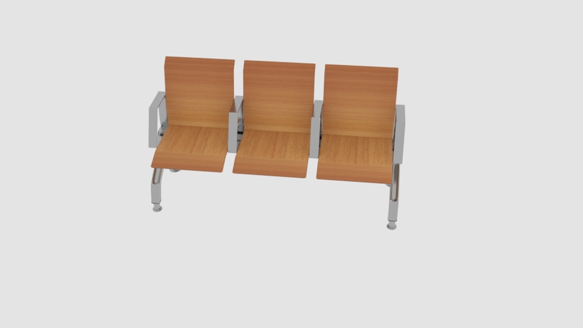 Wooden Waiting Chair 3d Model - Turbosquid 1275851