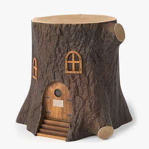 tree stump house 3D model