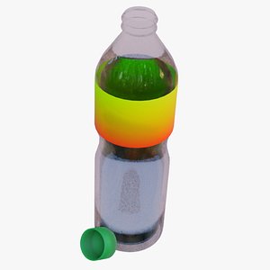 Lowpoly Mineral Bottle