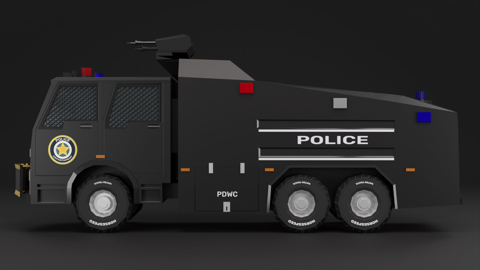 3D Police Water Cannon Truck Lowpoly 3D Model https://p.turbosquid.com/ts-thumb/XI/PY57fs/2Q/wtruck1/png/1686758024/1920x1080/fit_q87/fc7f73334b2c31d0b112f17c169b6533756a9071/wtruck1.jpg