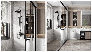 G52-Contemporary Bathroom Interior Scene