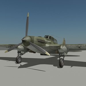 3d il-2 russian air-fighter