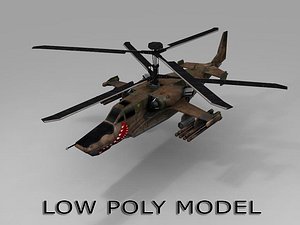 Low poly Ka-50 Helicopter