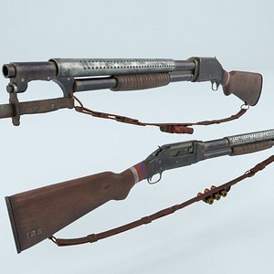 Winchester 1897 3D model
