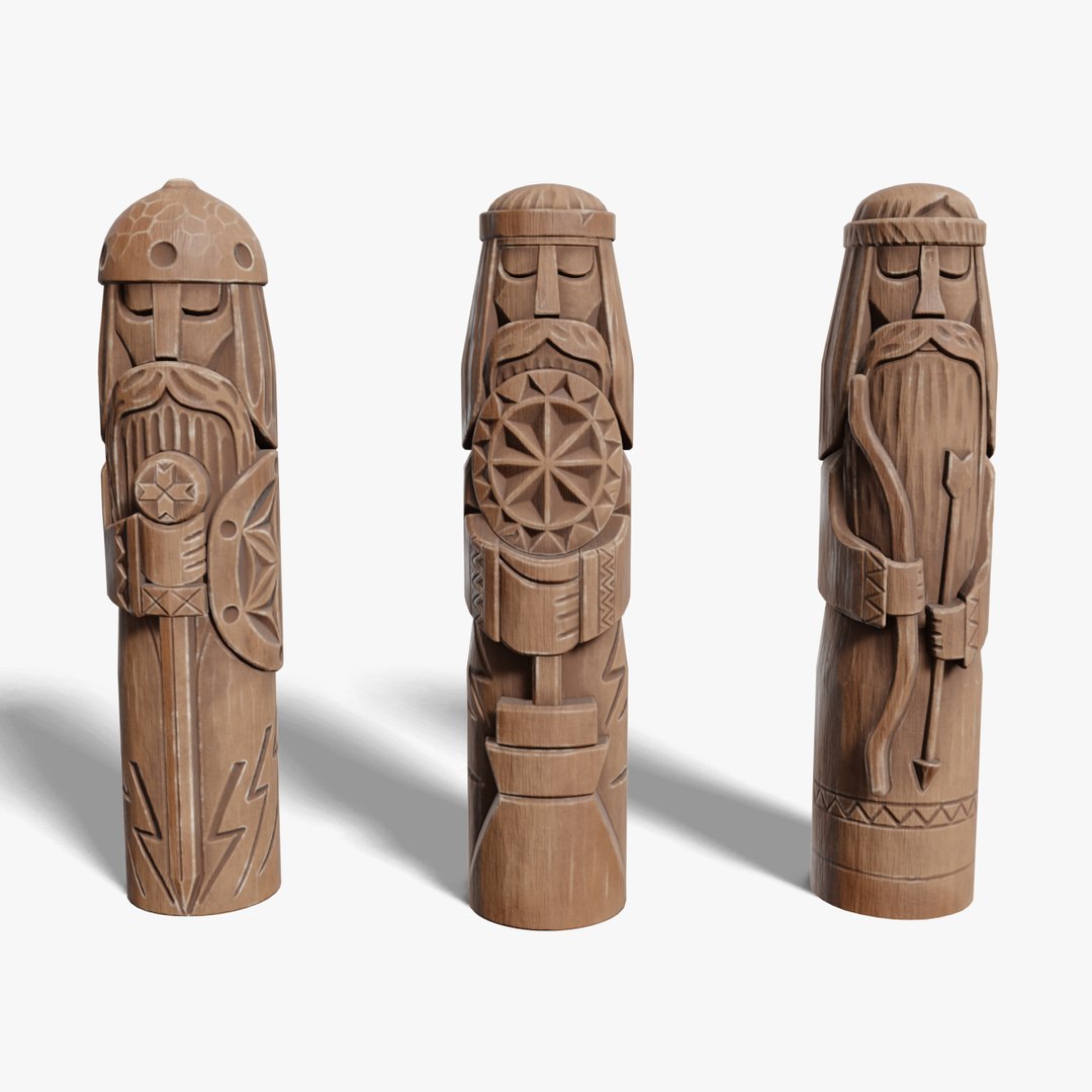 3D Totems Slavic Gods - TurboSquid 2246345