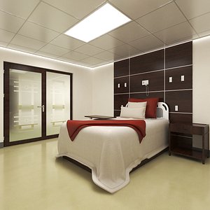 3D hospital room nurse