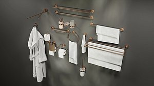 3D Luxury Bathroom Decoration Assets Set 1