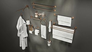 Luxury Bathroom Decoration Assets Set 1