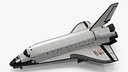 Realistic Space Shuttle Atlantis Rigged for Cinema 4D