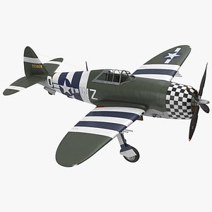 Fighter Aircraft Republic P-47 Thunderbolt US WWII
