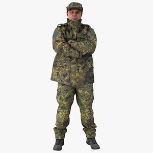 3D Arnold Uniform Military Idle Pose 03 model
