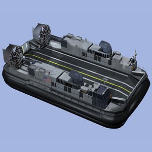 lcac navy hovercraft 3d model