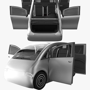Small Electric Car Peripeteia Silver 3D model