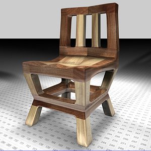 cinema4d wood chair
