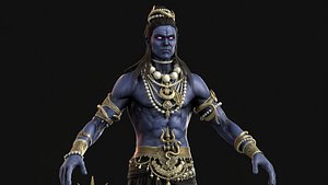 3D Shiva Indian God