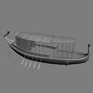 boat egyptian 3d 3ds