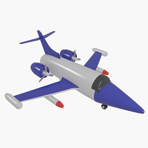 3d model toy airplane
