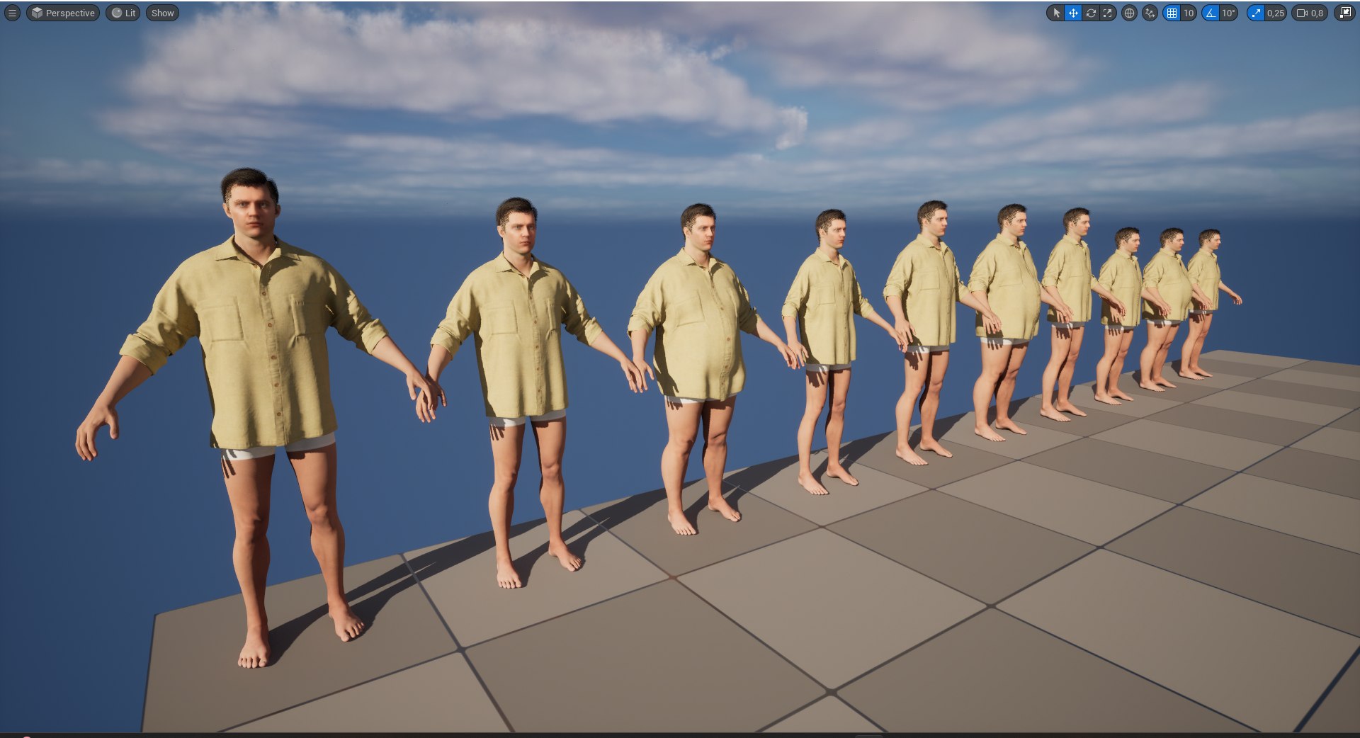 3D Shirt 3 - Male Female MH UE5 Skeletons - Rigged Model - TurboSquid ...
