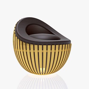 STEEL CAGE SINGLE ARMCHAIR 3D model
