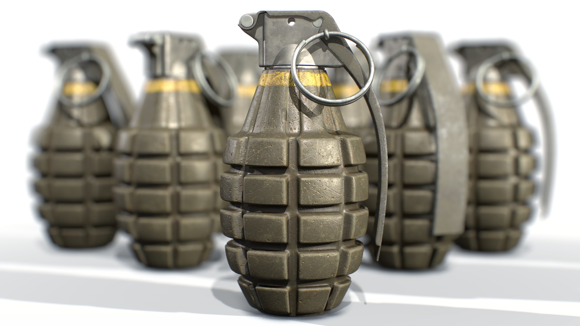 3D American Hand Grenade Frag - TurboSquid 1391408