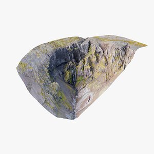 Basalt Waterfall Cliffs  - 3D PBR Model 3D model