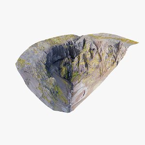 Basalt Waterfall Cliffs - 3D PBR Model