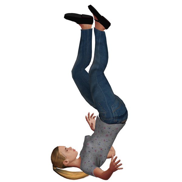 3D young blonde woman rigged - TurboSquid 1623186