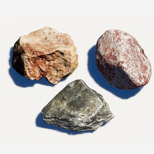 3D Terrarium Rocks model