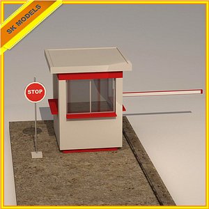 3d 3ds security booth