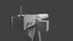 Vickers-Maxim Machine Gun (LowPoly)