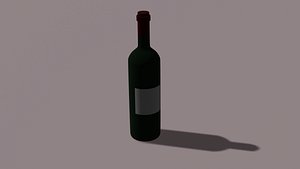 3D model bottle wine