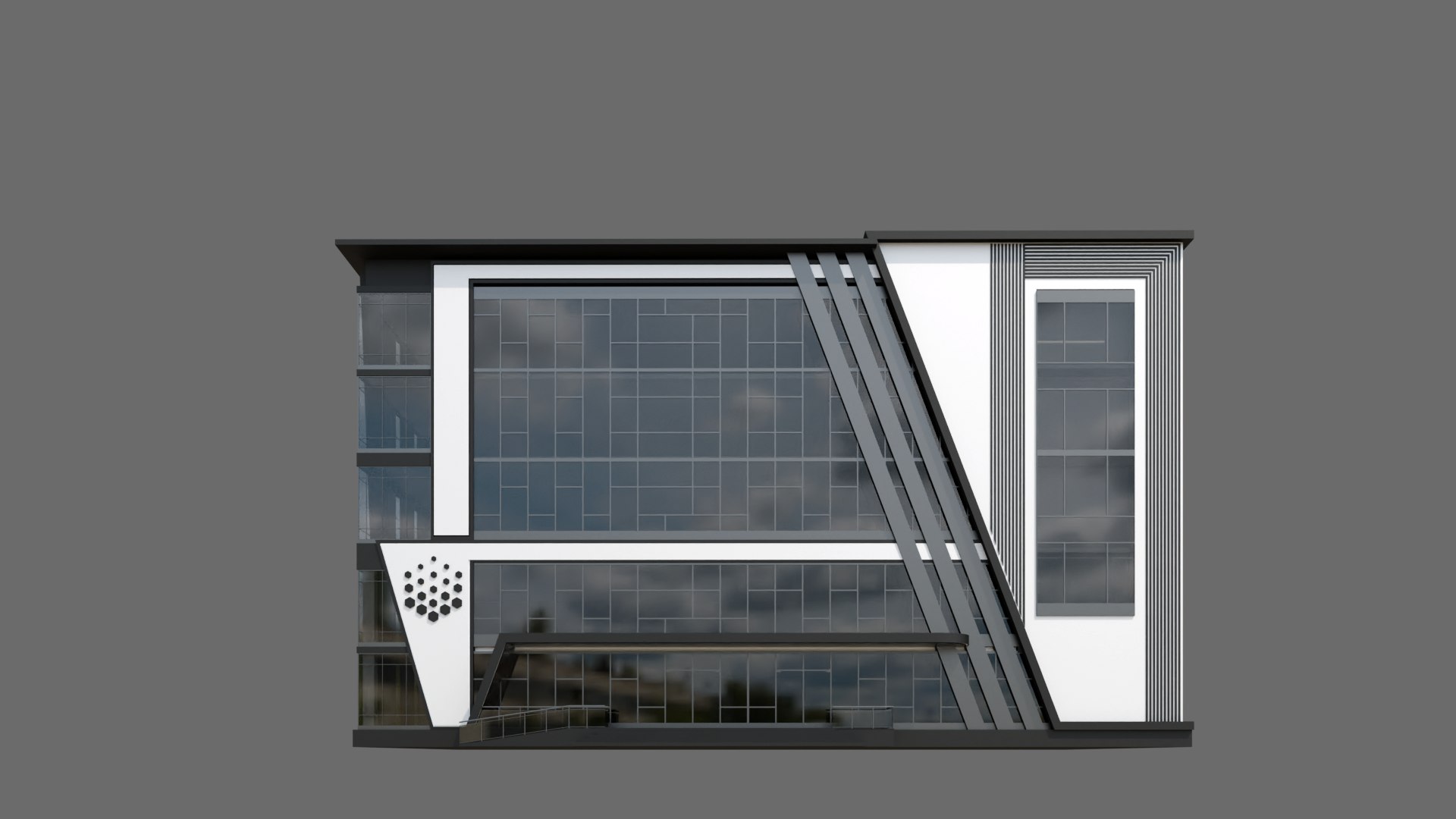 Office Building Model - TurboSquid 2029020