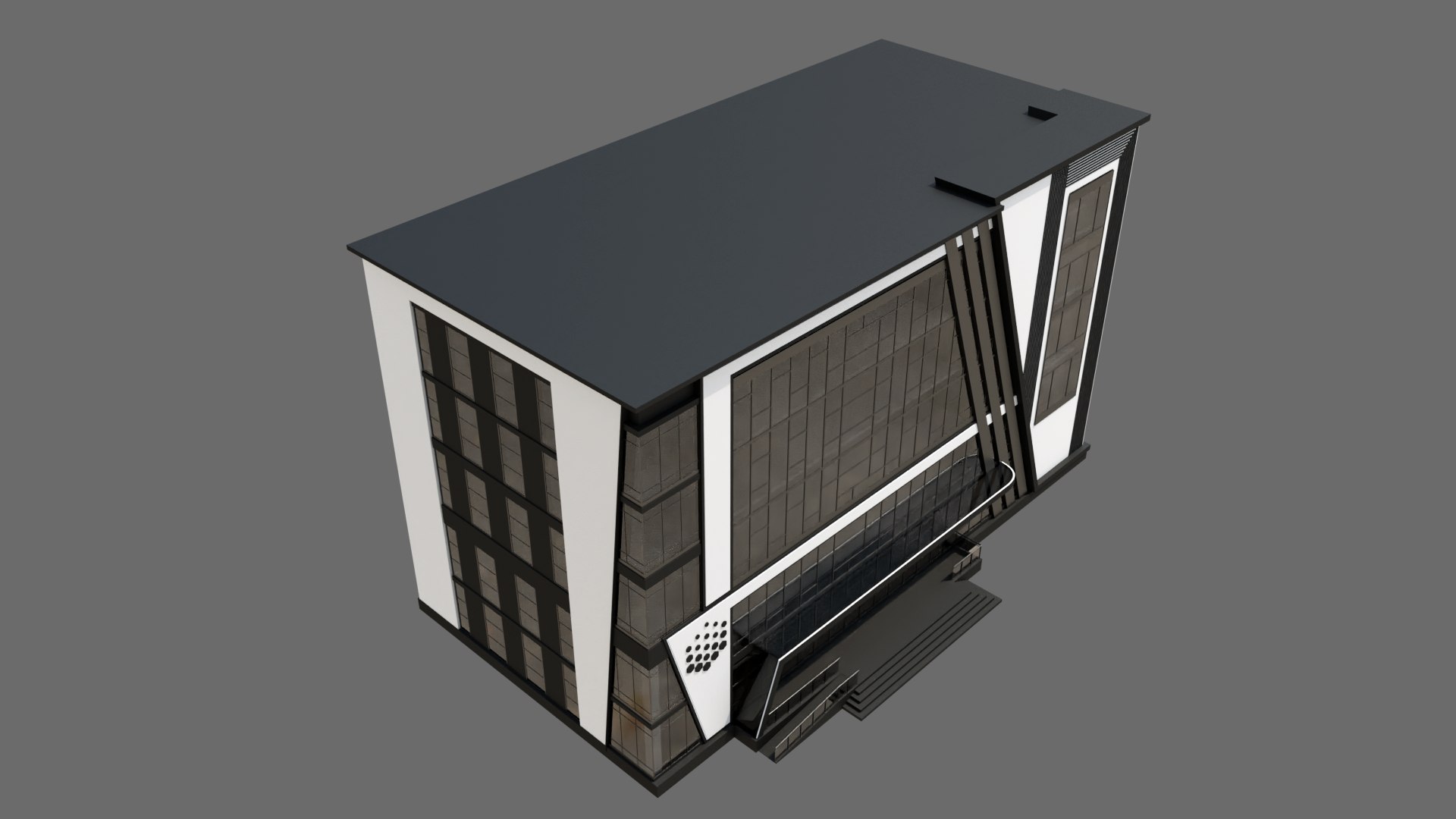 Office Building Model - TurboSquid 2029020