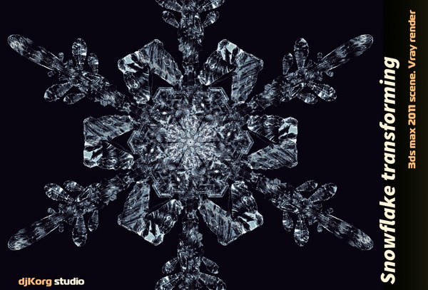 modelo 3d Snowflake transformando la animación 3d. - TurboSquid 868930
