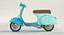 Modello 3D Vespa Scooter Rigged